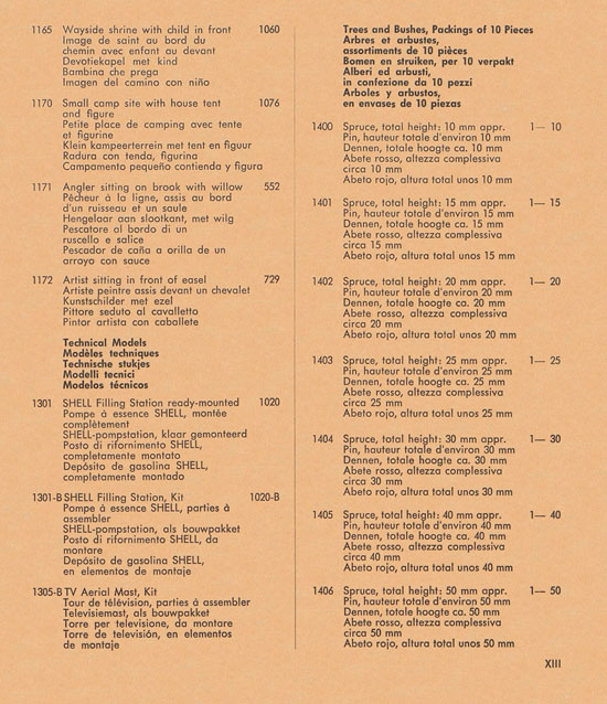 Seite 29 Preiser Hauptkatalog 1960
