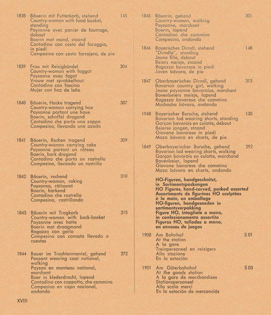 Seite 34 Preiser Hauptkatalog 1960