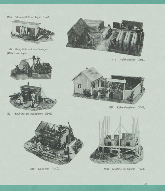 Preiser Hauptkatalog 1960