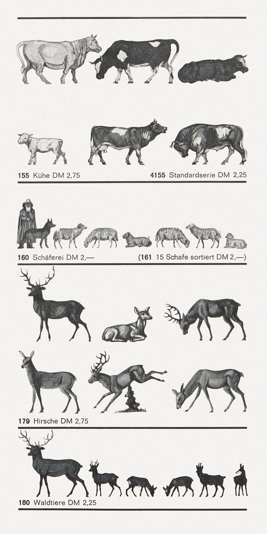 Seite 7 Preiser Figuren Auswahl 1966