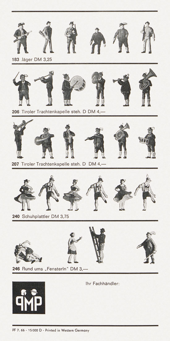 Seite 8 Preiser Figuren Auswahl 1966