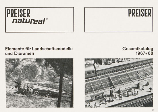 Seite 3 Preiser Katalog 1967-1968
