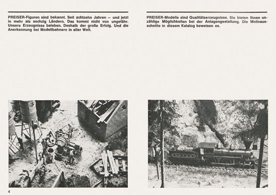 Seite 4 Preiser Katalog 1967-1968