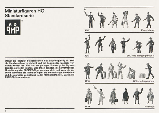 Seite 6 Preiser Katalog 1967-1968