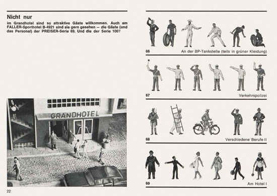 Seite 22 Preiser Katalog 1967-1968