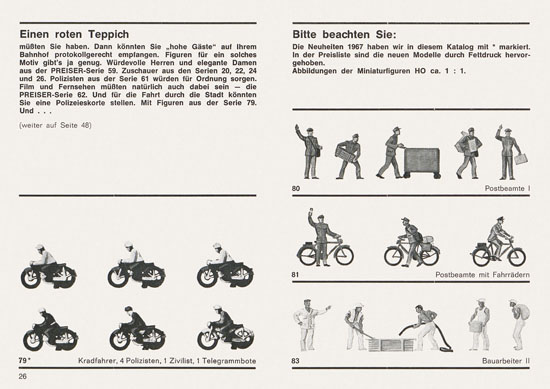 Seite 26 Preiser Katalog 1967-1968