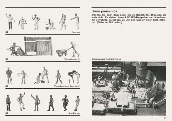 Seite 27 Preiser Katalog 1967-1968