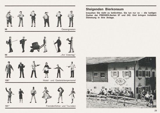 Seite 29 Preiser Katalog 1967-1968