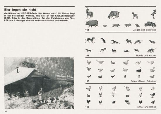 Seite 36 Preiser Katalog 1967-1968