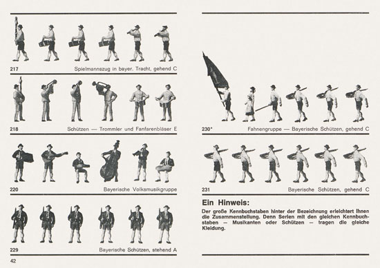 Seite 42 Preiser Katalog 1967-1968