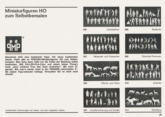 Seite 49 Preiser Katalog 1967-1968