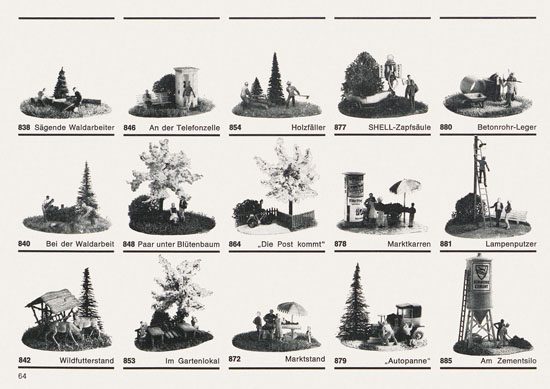 Seite 64 Preiser Katalog 1967-1968