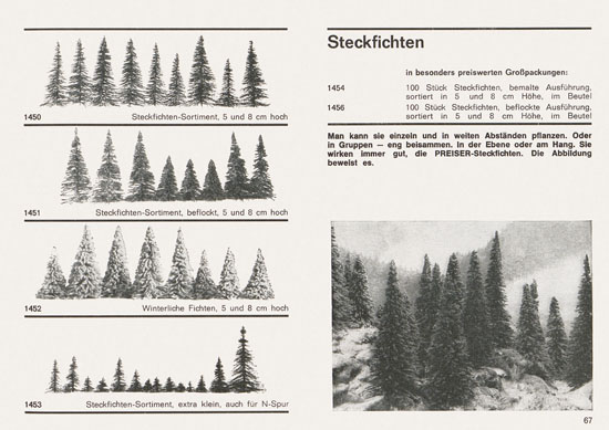Seite 67 Preiser Katalog 1967-1968