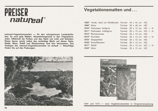 Preiser Katalog 1967-1968