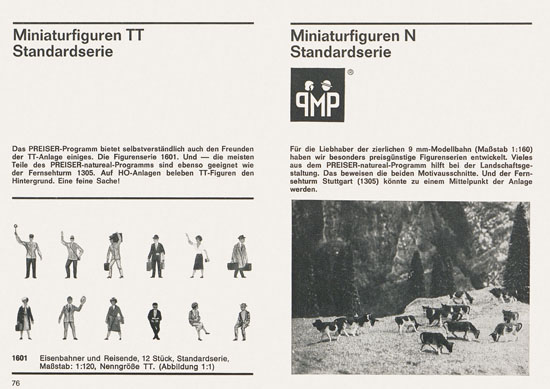 Seite 76 Preiser Katalog 1967-1968