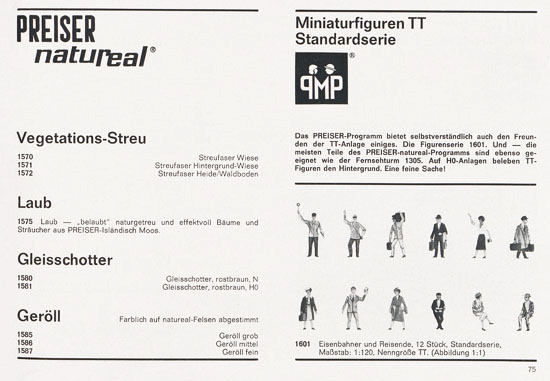 Preiser Katalog 1969-1970