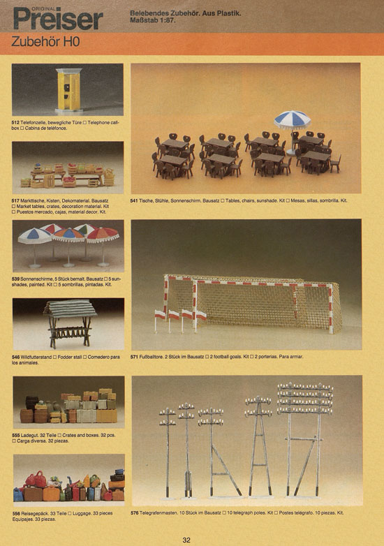 Seite 32 Preiser Katalog PK 18 1983