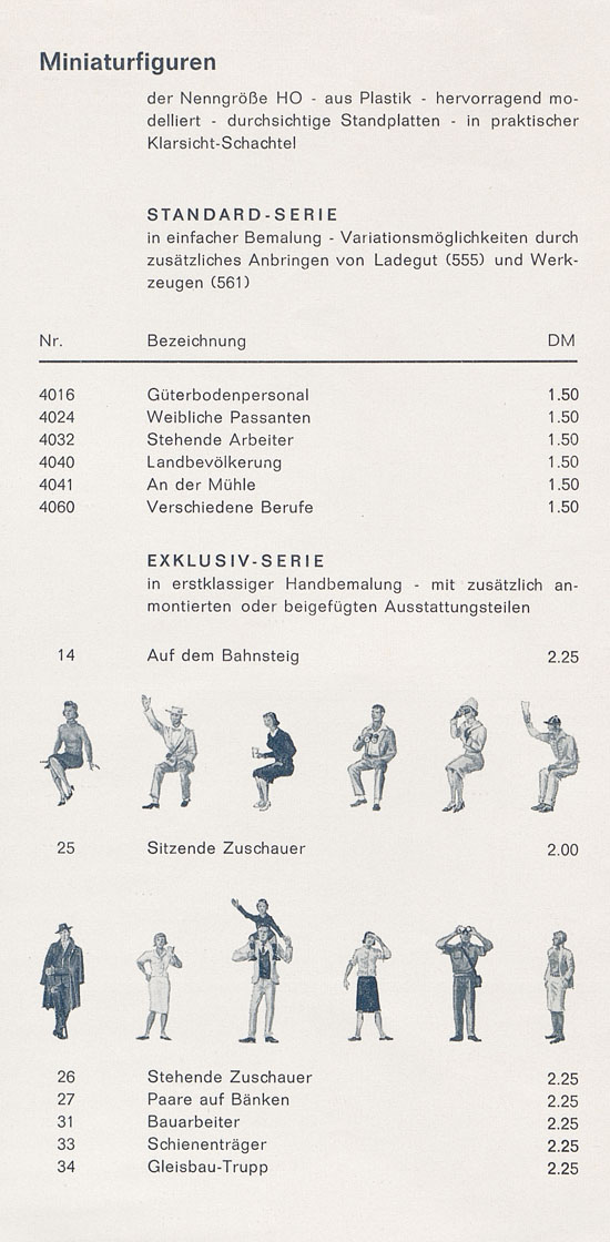Seite 2 Preiser Neuheiten 1964-1965