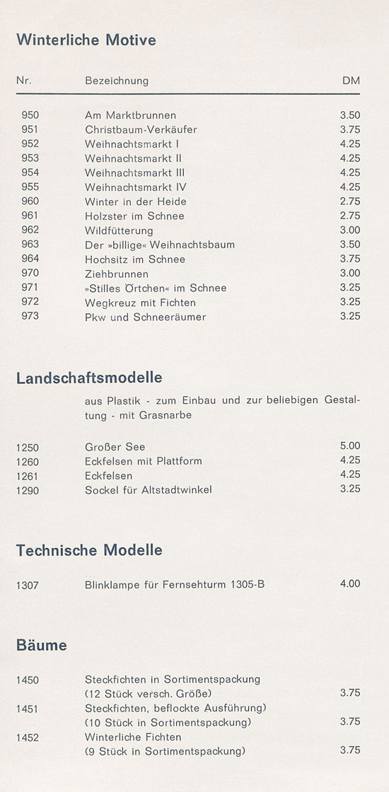 Seite 5 Preiser Neuheiten 1964-1965
