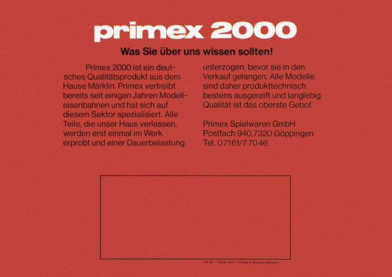 Primex Katalog 1976