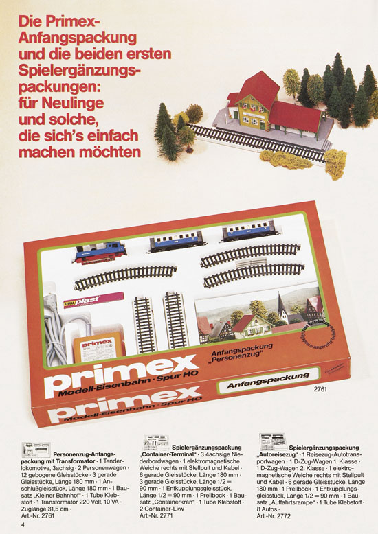 Seite 4 Primex Katalog 1985