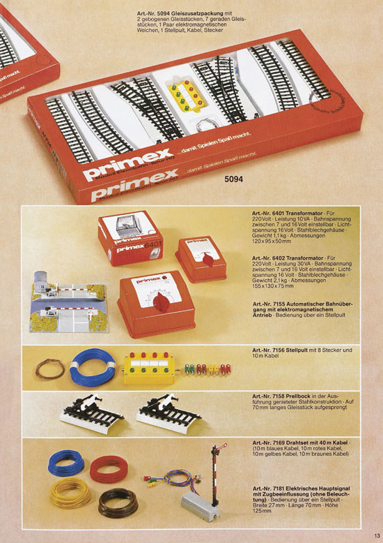 Seite 13 Primex Katalog 1986