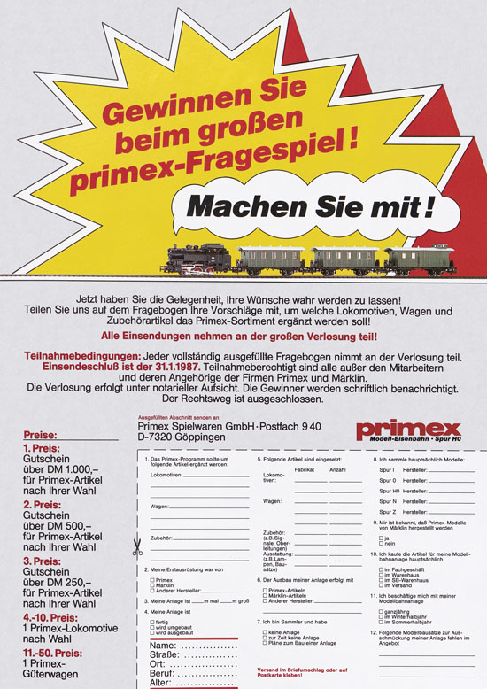 Primex Katalog 1986