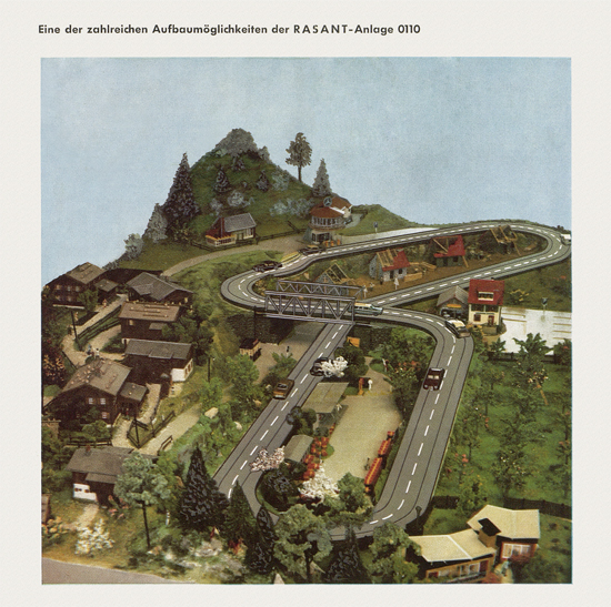 Rasant Modell-Autostraße 1964