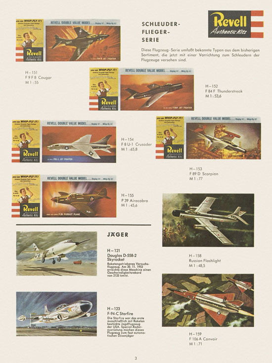 Revell Hobby Modelle Katalog 1964