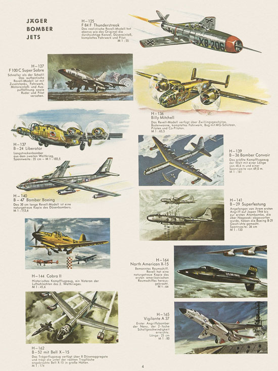 Revell Hobby Modelle Katalog 1964