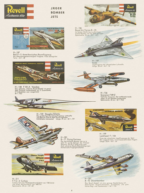 Revell Hobby Modelle Katalog 1964