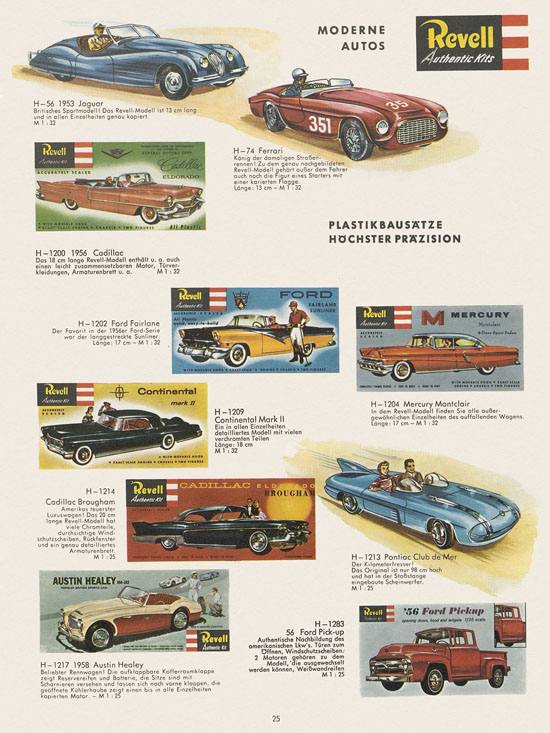 Revell Hobby Modelle Katalog 1964