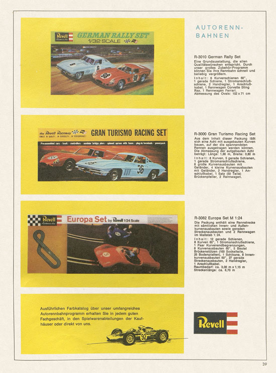 Revell Hobby Modelle Katalog 1968