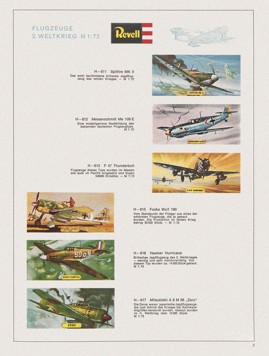 Revell Hobby Modelle Katalog 1969