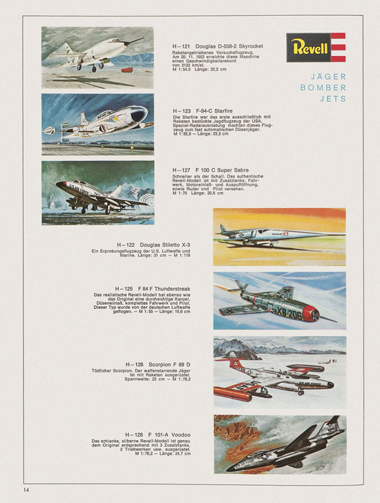 Revell Hobby Modelle Katalog 1969