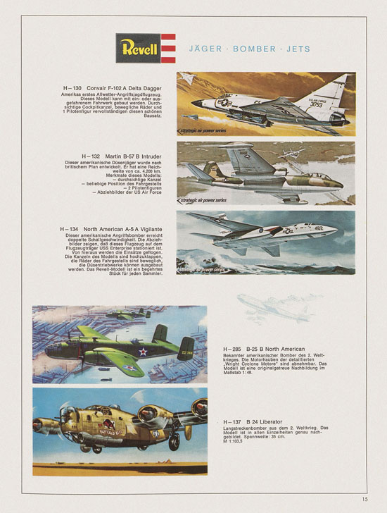 Revell Hobby Modelle Katalog 1969