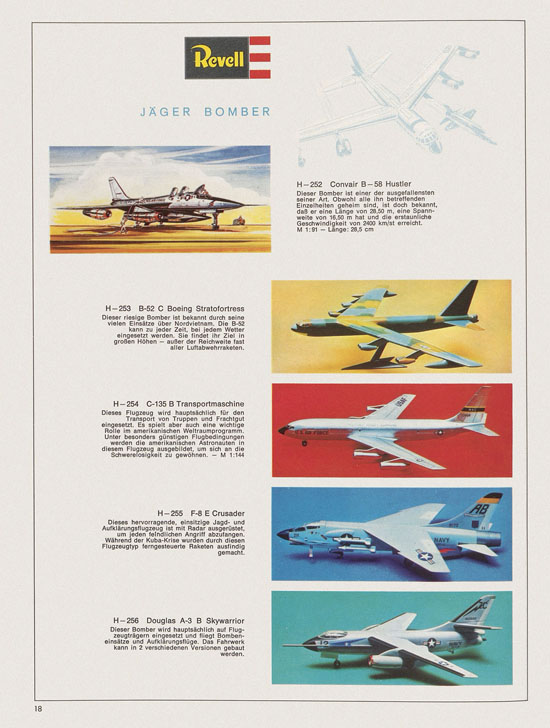 Revell Hobby Modelle Katalog 1969