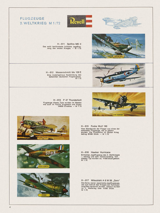 Revell Hobby Katalog 1970