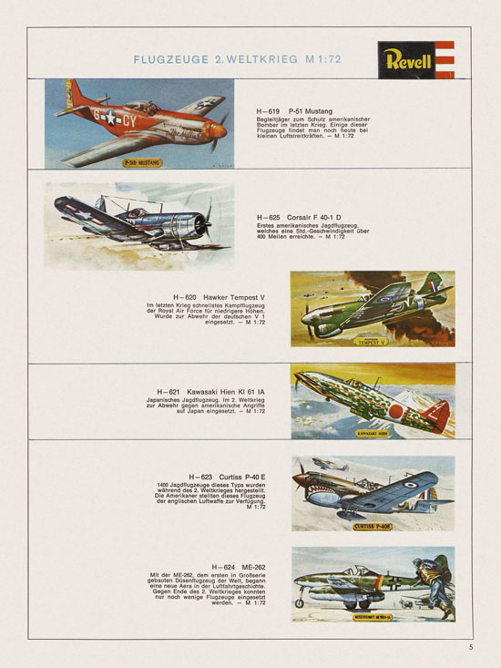 Revell Hobby Katalog 1970