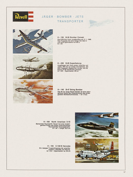 Revell Hobby Katalog 1970