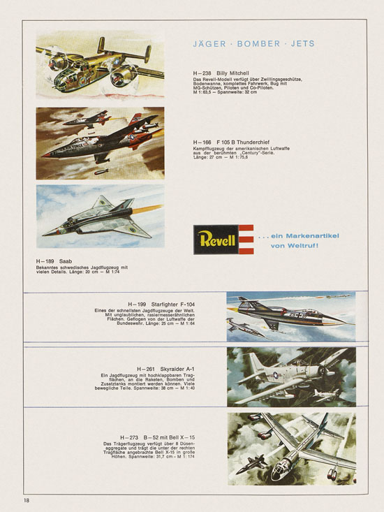 Revell Hobby Katalog 1970