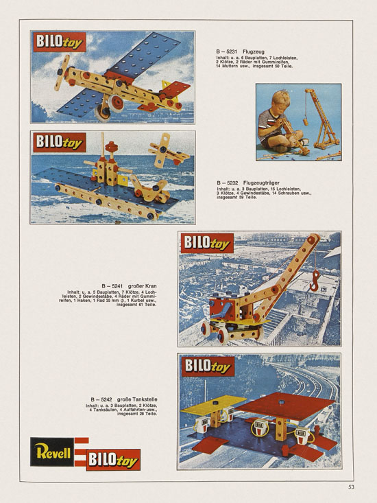 Revell Hobby Katalog 1970