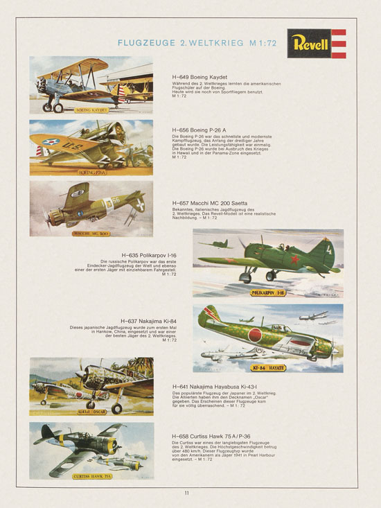 Revell Hobby Katalog 1972-1973