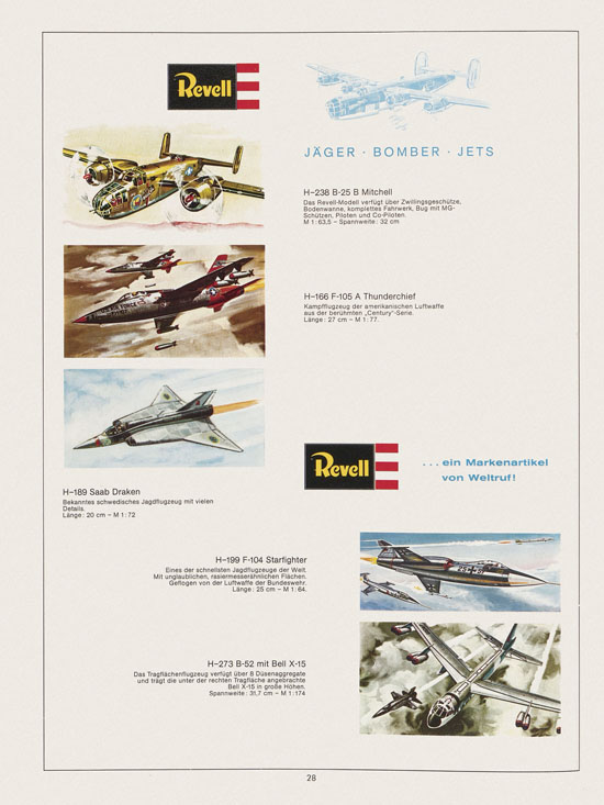 Revell Hobby Katalog 1972-1973