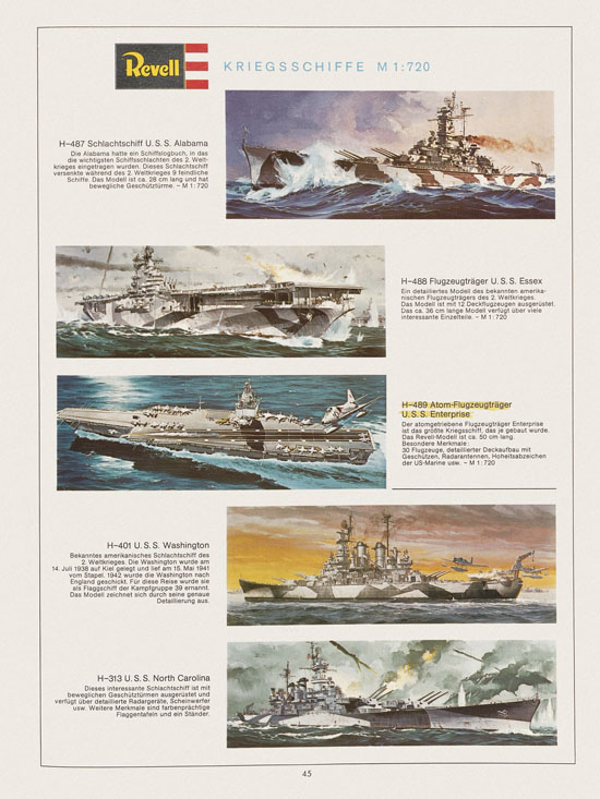 Revell Hobby Katalog 1972-1973