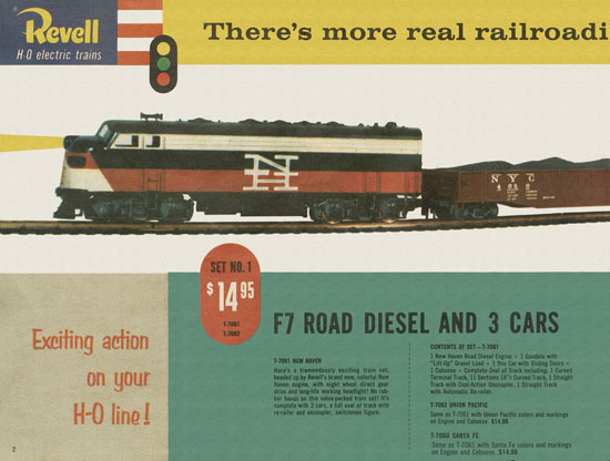 Revell H0 electric trains catalog 1958-1959