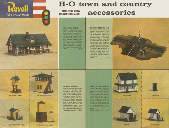 Revell H0 electric trains catalog 1958-1959