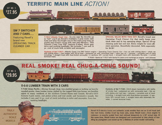 Revell H0 electric train catalog 1959-1960