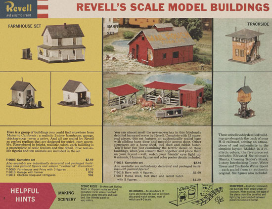 Revell H0 electric train catalog 1959-1960