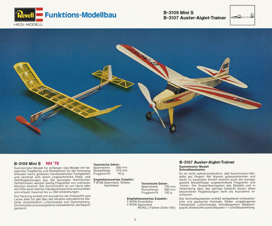 Revell Katalog Funktionsmodellbau 1978-1979